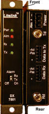  Click for larger image of the DX-7501 Fiber Transeiver.